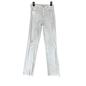 AG Jeans Women’s 26R Light Gray Jeans Distressed Denim Casual